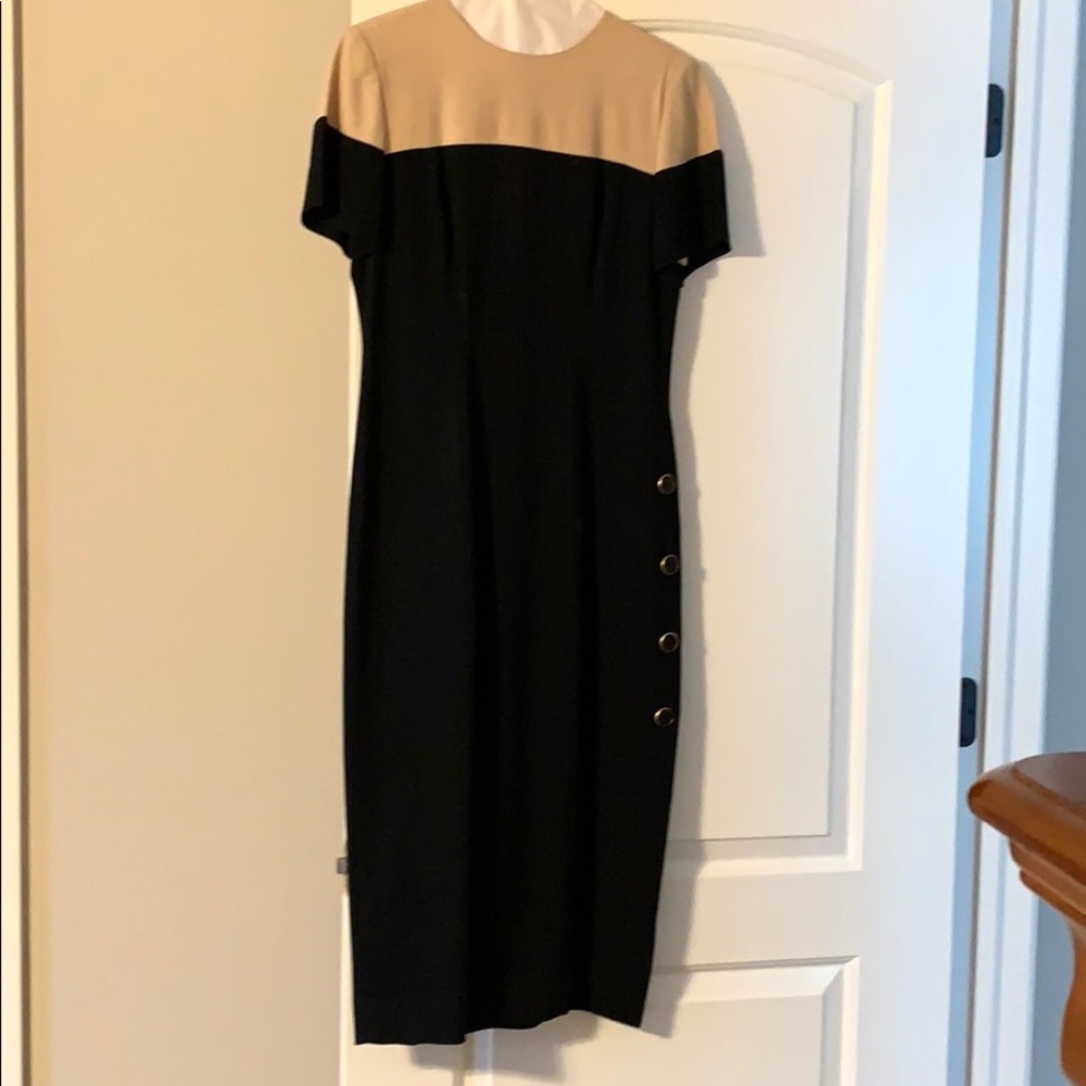 Shin length dress